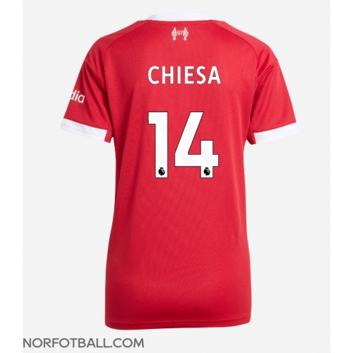 Billige Fotballdrakt Liverpool Federico Chiesa #14 Replika Hjemmedrakt Dame 2025-26 Kortermet Billige Fotballdrakt Liverpool Federico Chiesa #14 Replika Hjemmedrakt Dame 2025-26 Kortermet